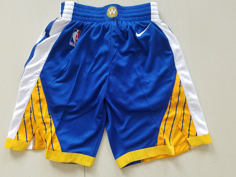 2018 Men NBA Nike Golden State Warriors blue shorts->milwaukee bucks->NBA Jersey